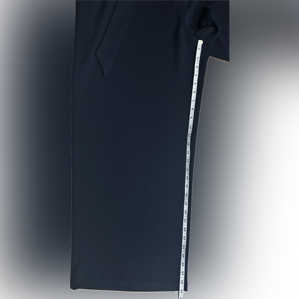 NWT Worthington SZ18W black wide leg jumpsuit 2 front & 2 breast pockets w/flaps - Picture 6 of 8